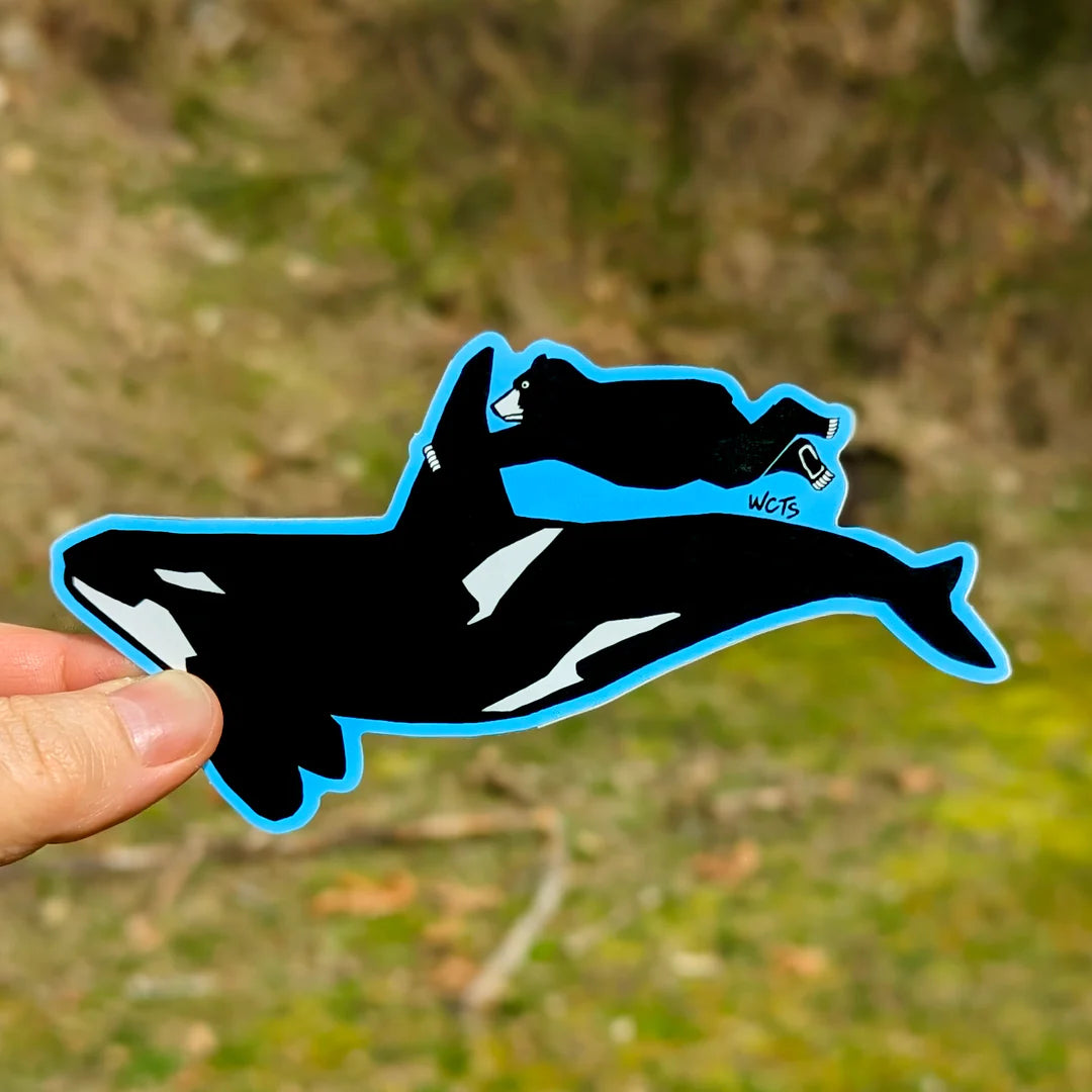 Westcoastees - Orca Ride Sticker