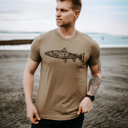 West Coast Karma -Atlantic Salmon Tee