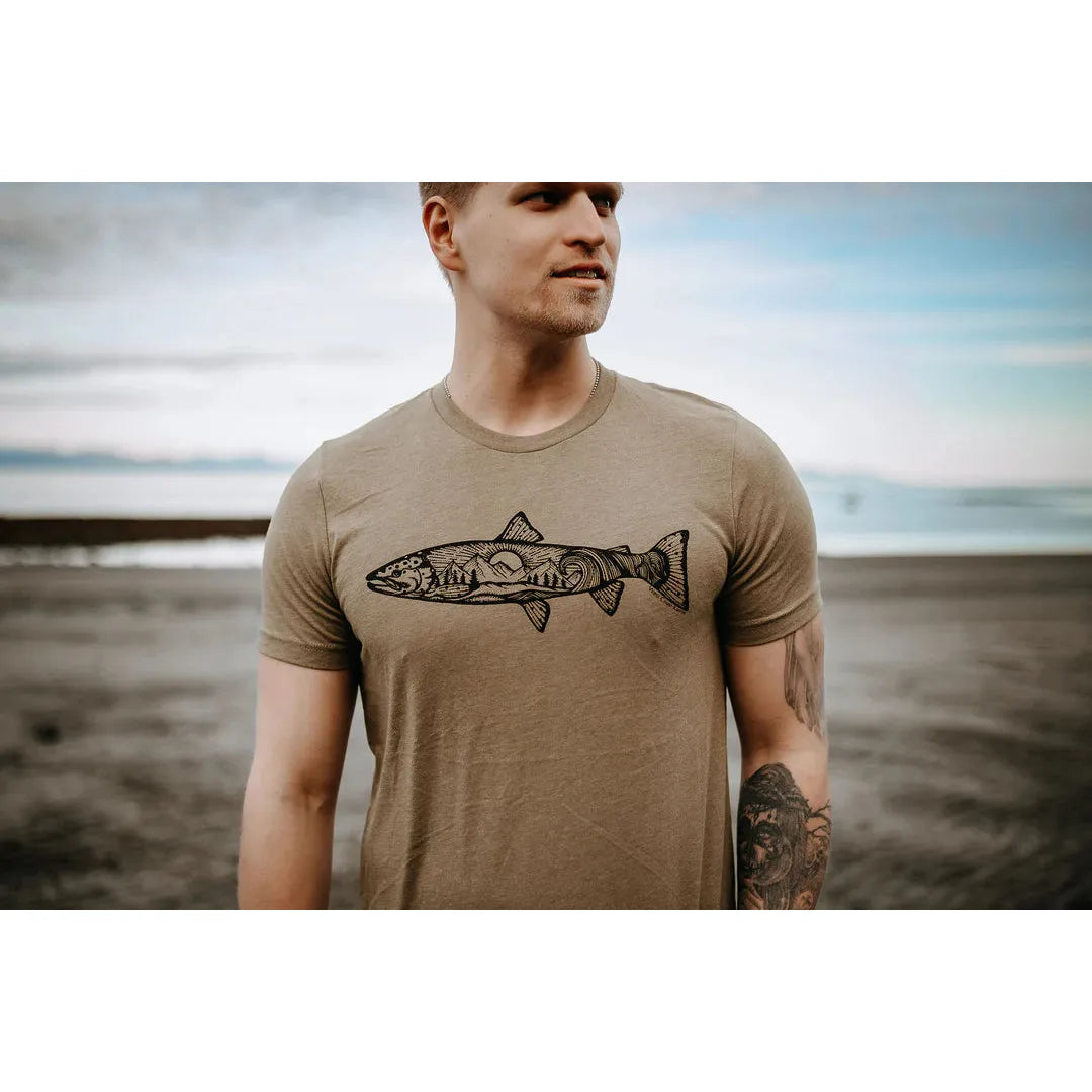 West Coast Karma -Atlantic Salmon Tee