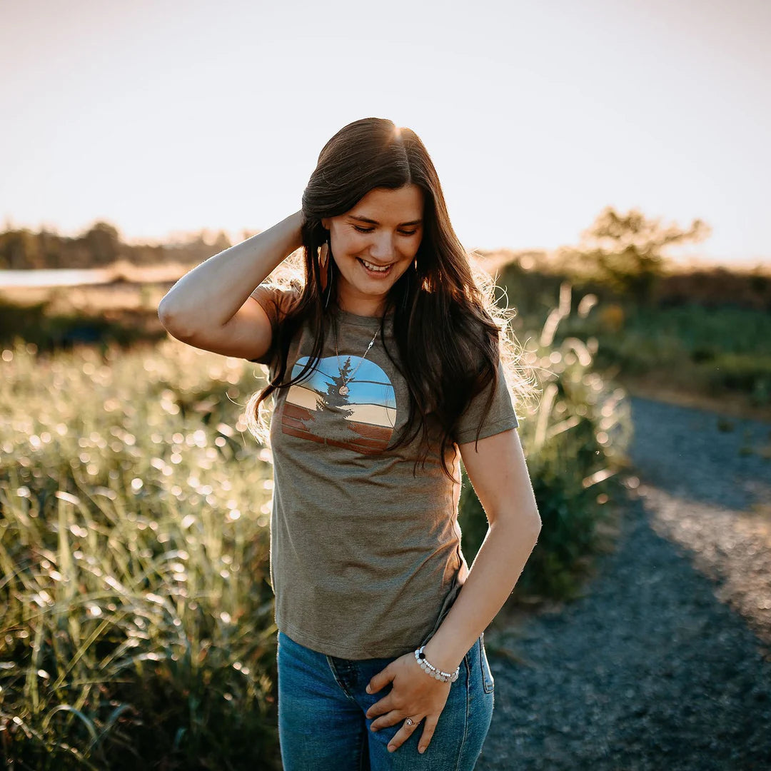 West Coast Karma - Retro Tree Relaxed Tee