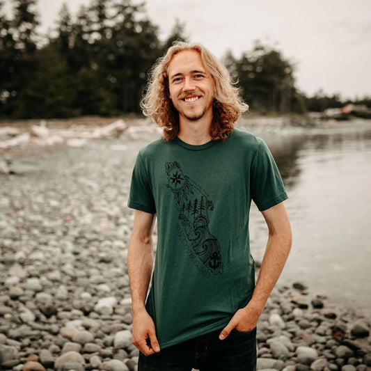 West Coast Karma - Vancouver Island Tee Green