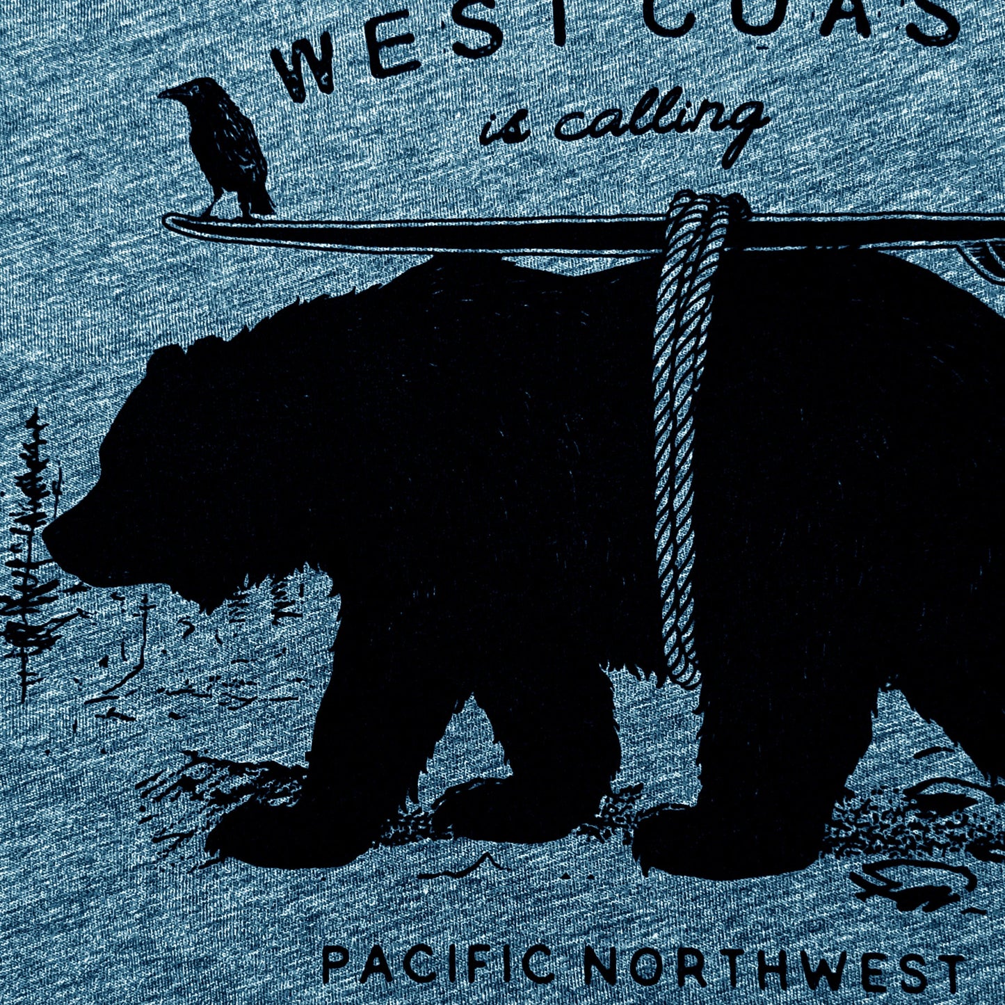 Westcoastees - Adult Unisex West Coast is Calling T-shirt