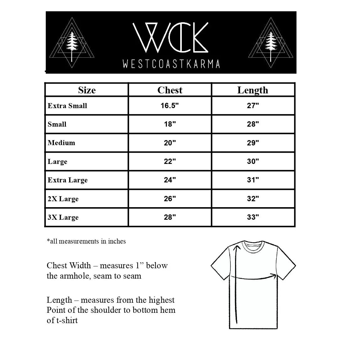West Coast Karma - Vancouver Island Tee Green