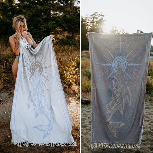 West Coast Karma- Storm Blue Seed Of Life Whale