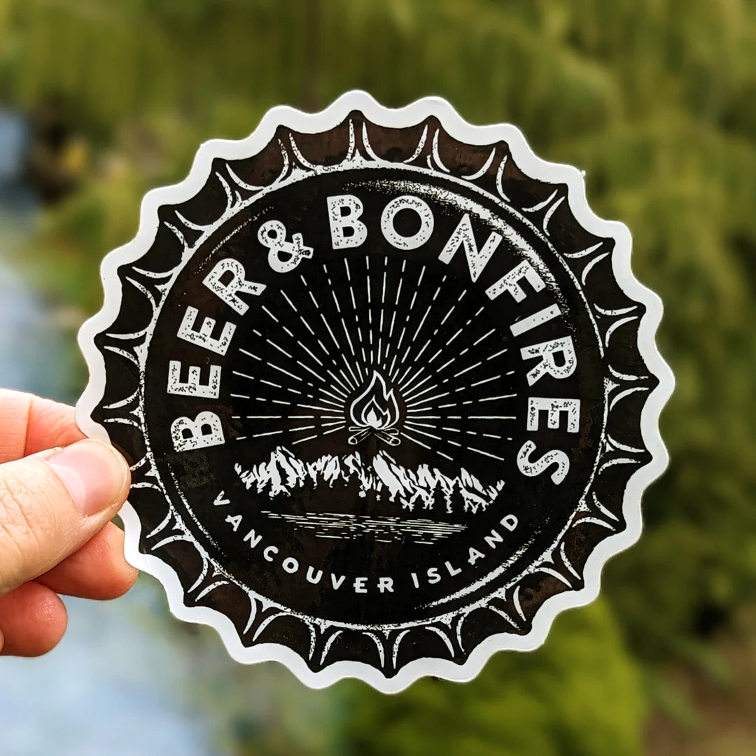 Westcoastees - Beer and Bonfire Sticker