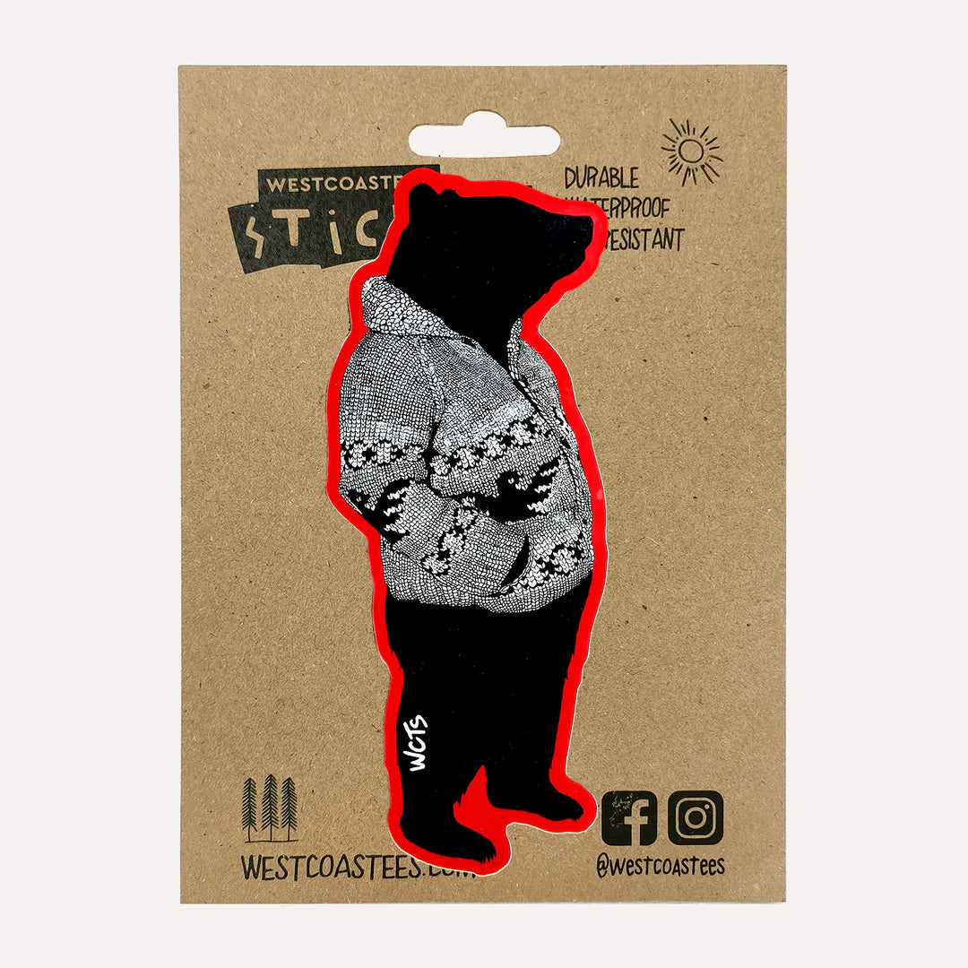 Westcoastees - Cowichan Bear Sticker