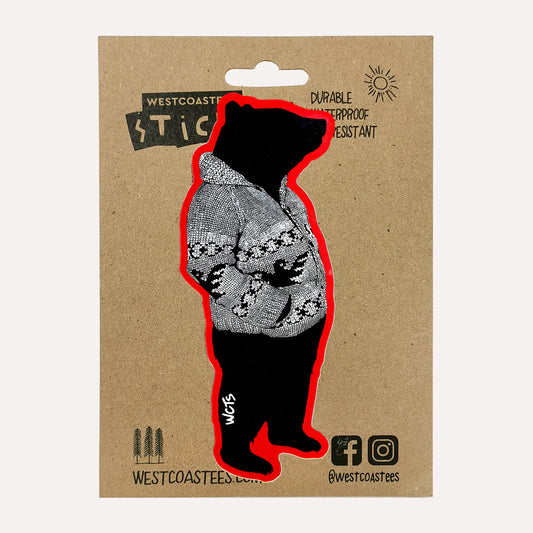 Westcoastees - Cowichan Bear Sticker