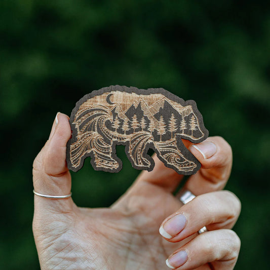 West Coast Karma- Wooden Magnet