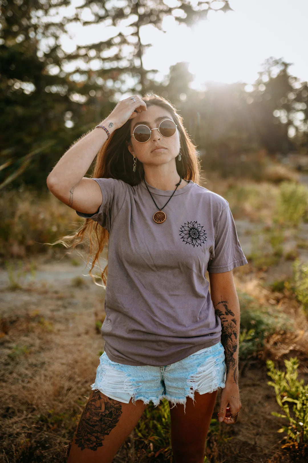 West Coast Karma- Sunflower Unisex Vintage Tee