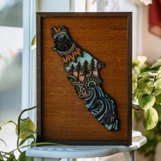 West Coast Karma- Vancouver Island 3D Wood Art