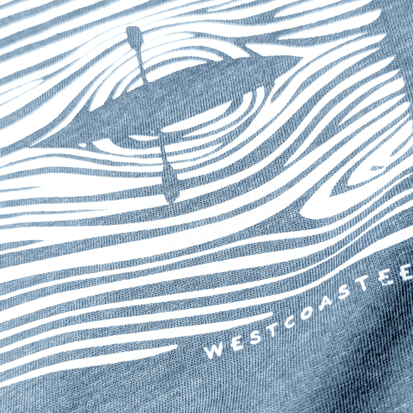 Westcoastees - Adult Unisex Wood Grain Kayaks T-shirt